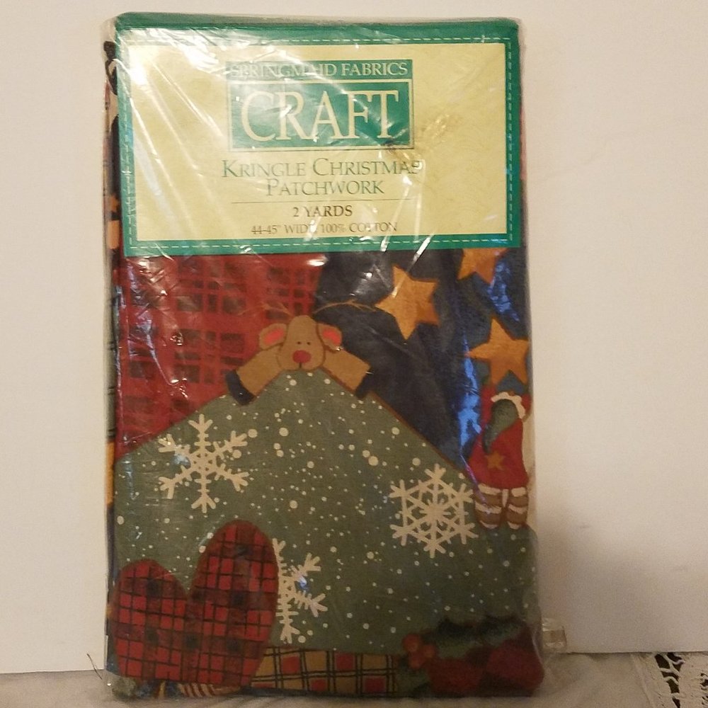 Springmaid craft fabric Kringle Christmas 2 yards
